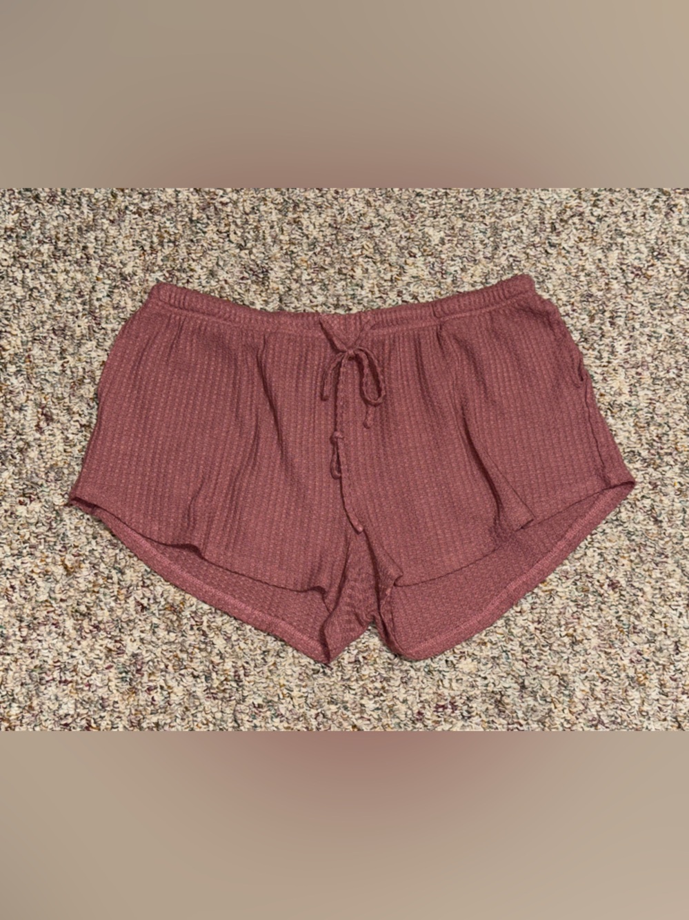Women's size 2X plus size Waffle Knit Drawstring Women's‎ Shorts summer beach